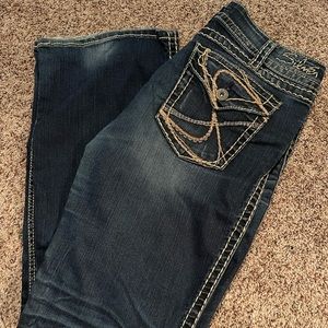 Silver Bootcut Jeans